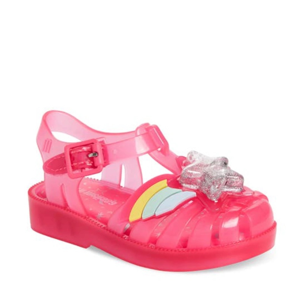 Mini Melissa Possession II Glitter Sandal Size 7 Toddlers